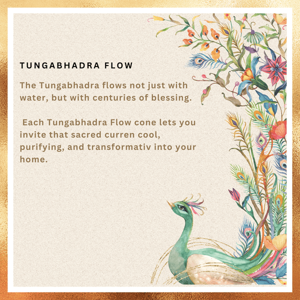 Amreeya Mystic Trails Collection – Tungabhadra Flow Backflow Cones - 20 Cones