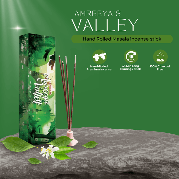 Amreeya Valley Hand Rolled Masala incense stick - 50 Grm - Pack of 2
