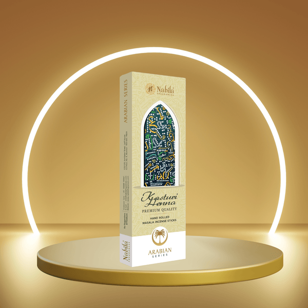 Amreeya Kasturi Henna Indian Nodes - Arabian Series Masala Incense Sticks - 50 Grm.