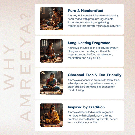 Nabila D&I – Premium Hand Rolled Incense Sticks for Divine Harmony, Inner Peace & Aromatic Elegance -50G