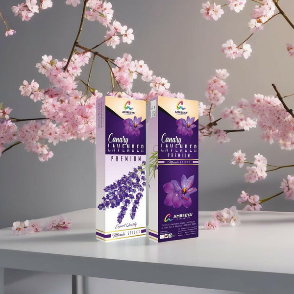 Amreeya Canary Lavender Masala Incense Sticks - 50 Grm