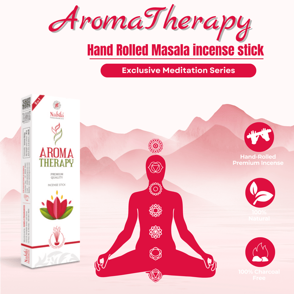 Nabila Yoga Series – Aroma Therapy Premium Incense Sticks - 90 Grm - Pack of 2
