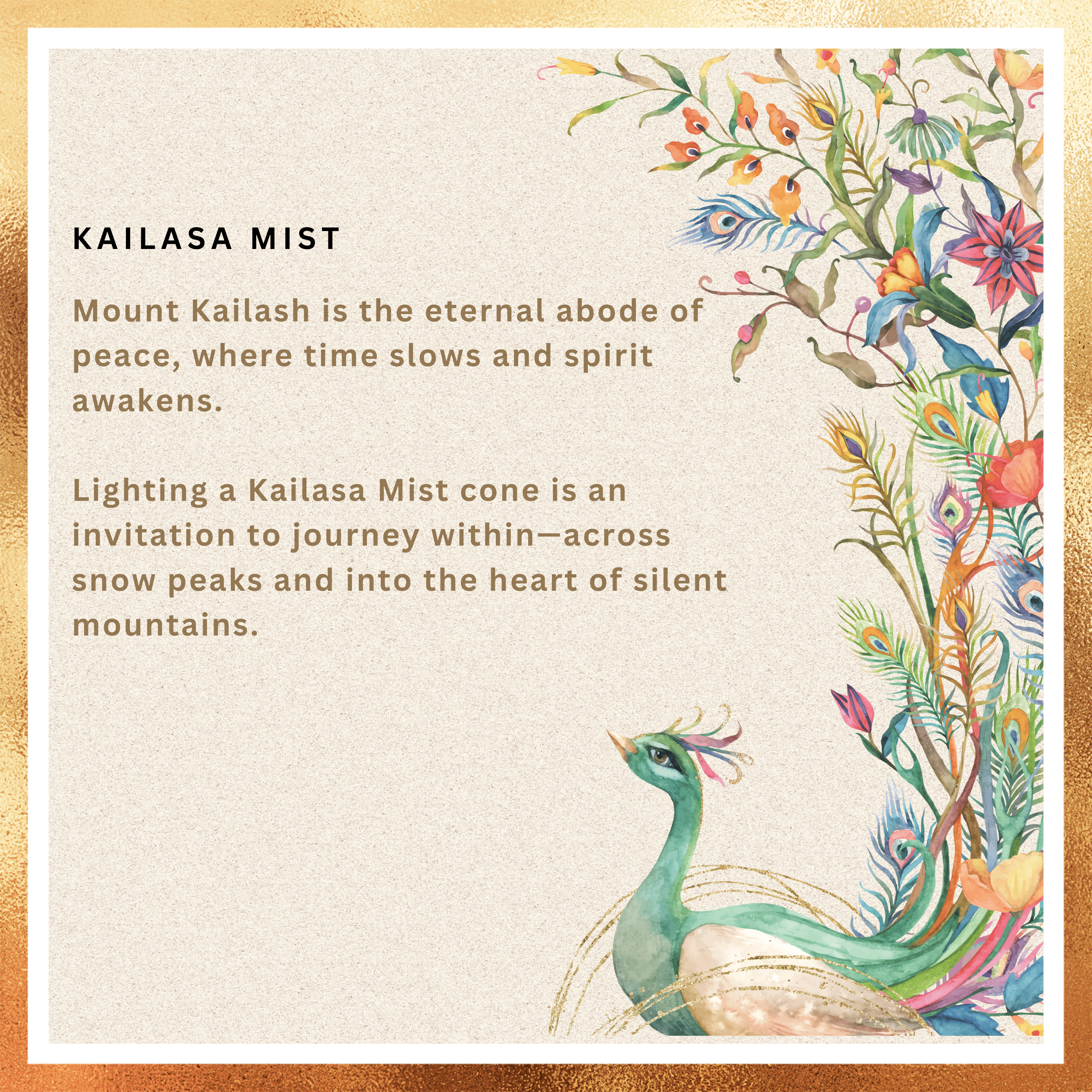 Amreeya Mystic Trails Collection – Kailasa Mist Backflow Cones - 20 Cones