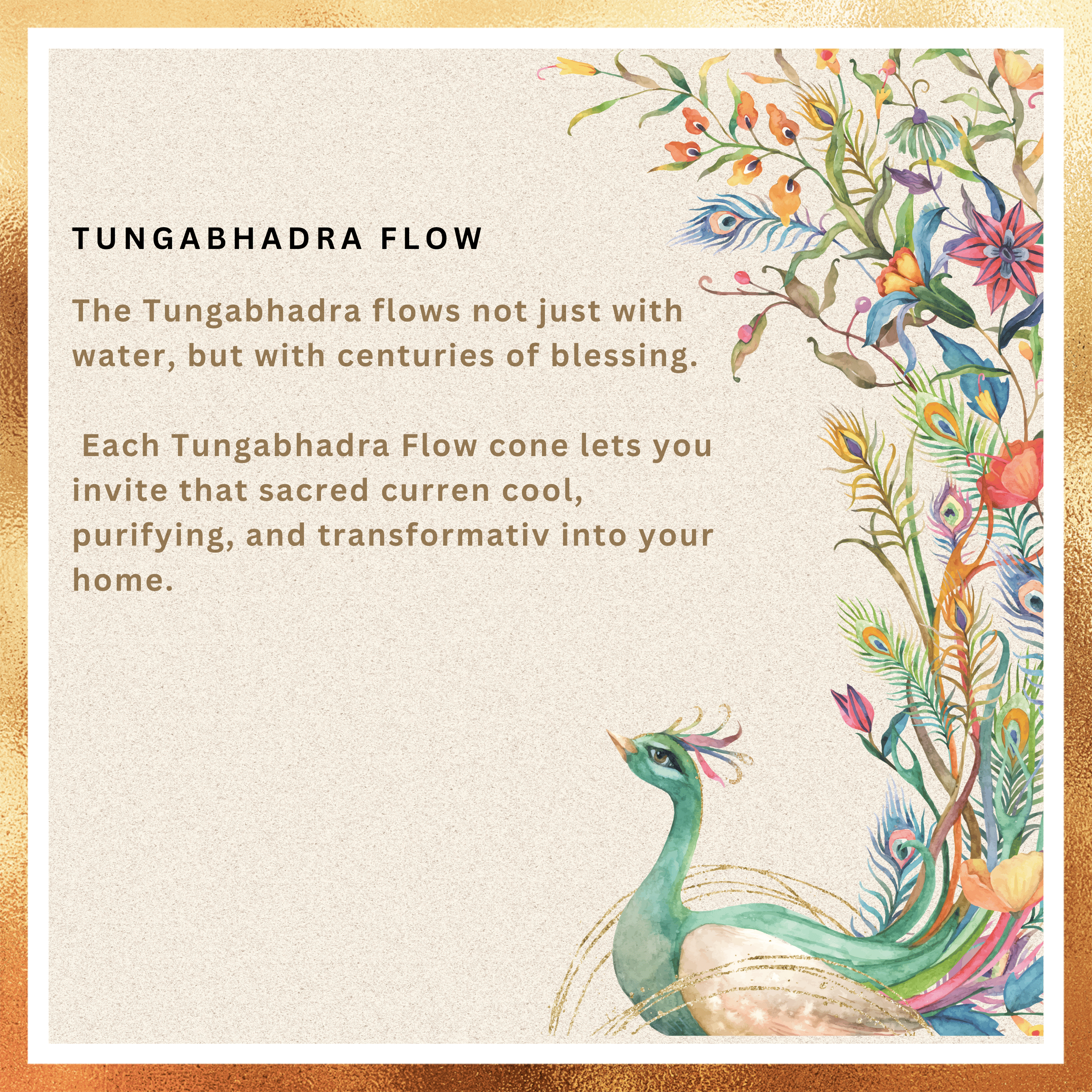 Amreeya Mystic Trails Collection – Tungabhadra Flow Backflow Cones  - 20 Cones