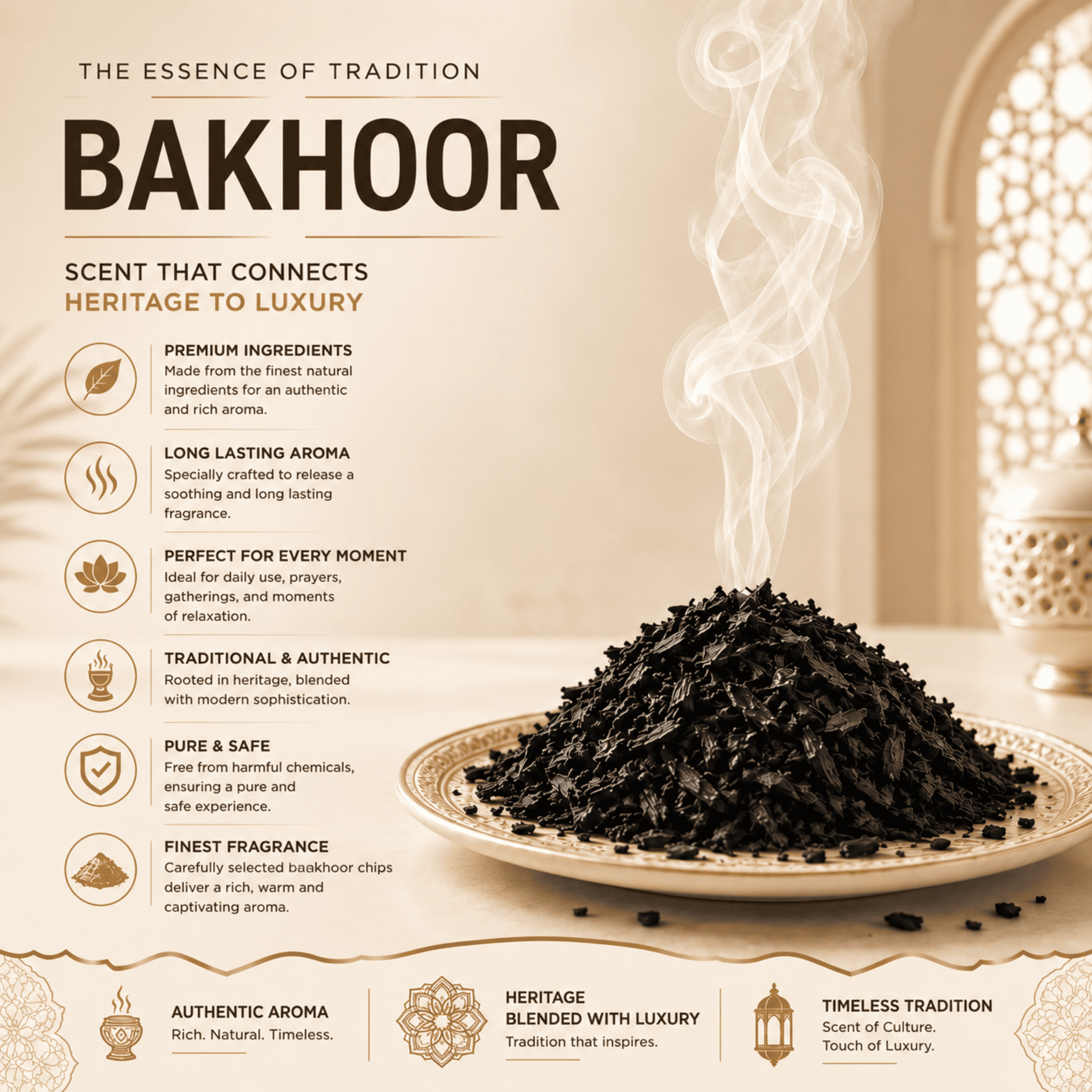 Amreeya Qasr Al Oud Premium Bakhoor Chips Luxury Oud Fragrance, Handcrafted Aromatic Bakhoor, 40g Pack