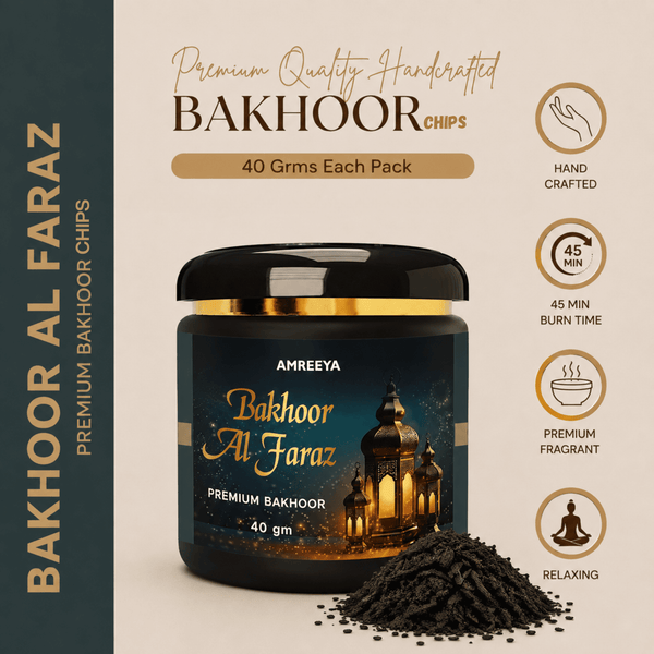 Amreeya Bakhoor Al Faraz Premium Bakhoor Chips  Luxury Arabian Fragrance, Handcrafted Oriental Bakhoor, 40g Pack