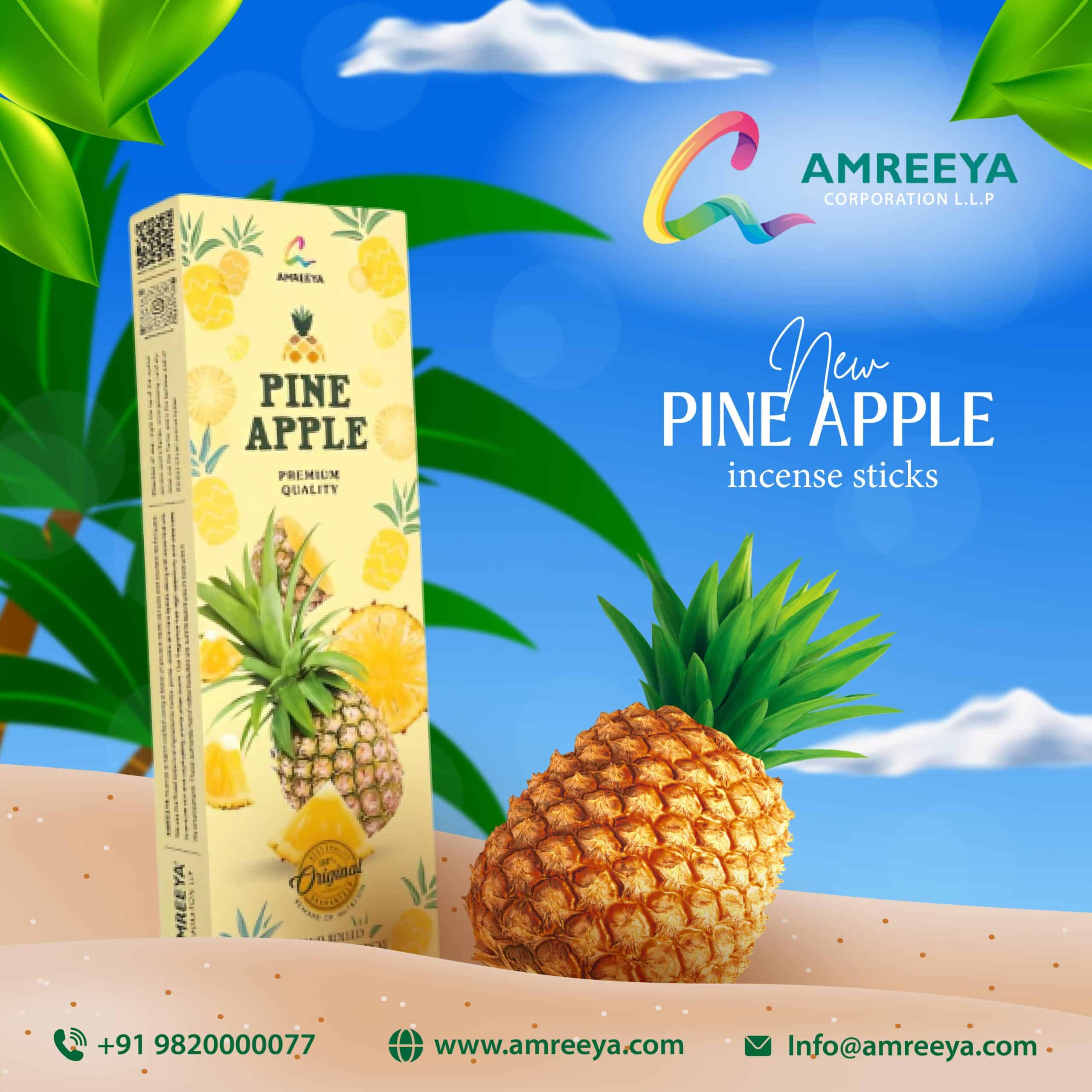 Amreeya Fruit Basket incense sticks Combo - Pack of 4 ACL/INC/009.