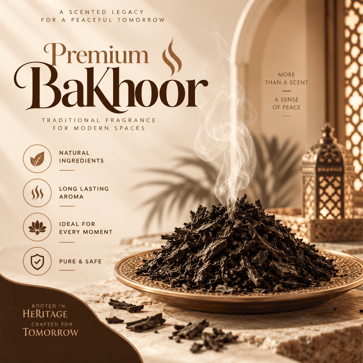 Amreeya Premium Bakhoor Chips Combo Kit  Choose Your Favourite Bakhoor | Wooden Burner, Attar Roll-On & Charcoal