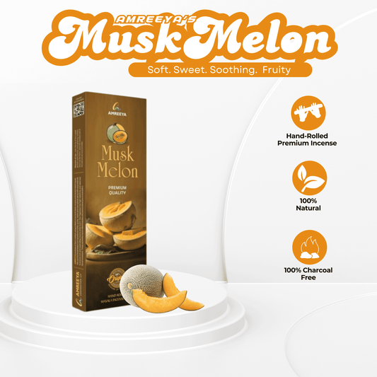Amreeya Musk Melon Premium Incense Sticks - 90 Grm