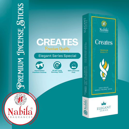 Nabila Creates – Premium Hand Rolled Incense Sticks for Creativity, Focus & Inspiring Aromatic Energy -50G