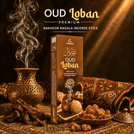 Oud Loban Bakhoor Masala Incense Sticks – Premium Resin & Oud Natural Agarbatti - 50Grm