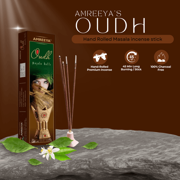 Amreeya Oudh Masala  Incense Sticks - 50 Grm
