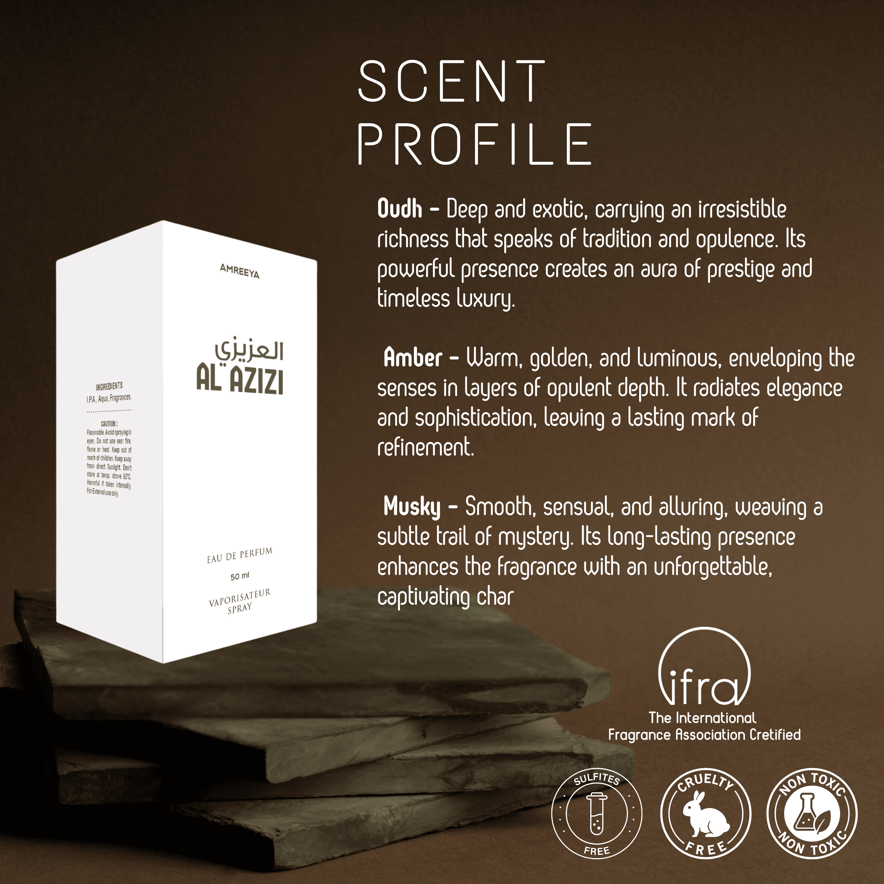 Amreeya Originals Al-Azizi – Premium Niche Eau de Parfum | Oudh Amber Musky Elegance