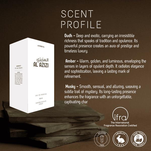 Amreeya Originals Al-Azizi – Premium Niche Eau de Parfum | Oudh Amber Musky Elegance