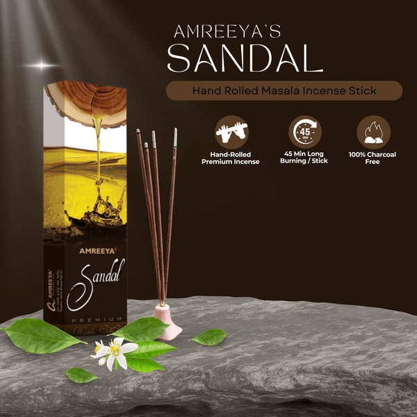 Amreeya Sandal Masala  Incense Sticks - 50 Grm