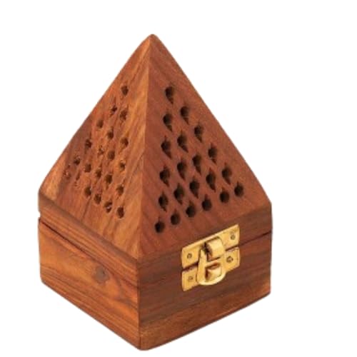 Amreeya Wooden Incense Stick & Dhoop Batti Stand Holder with ash Catcher