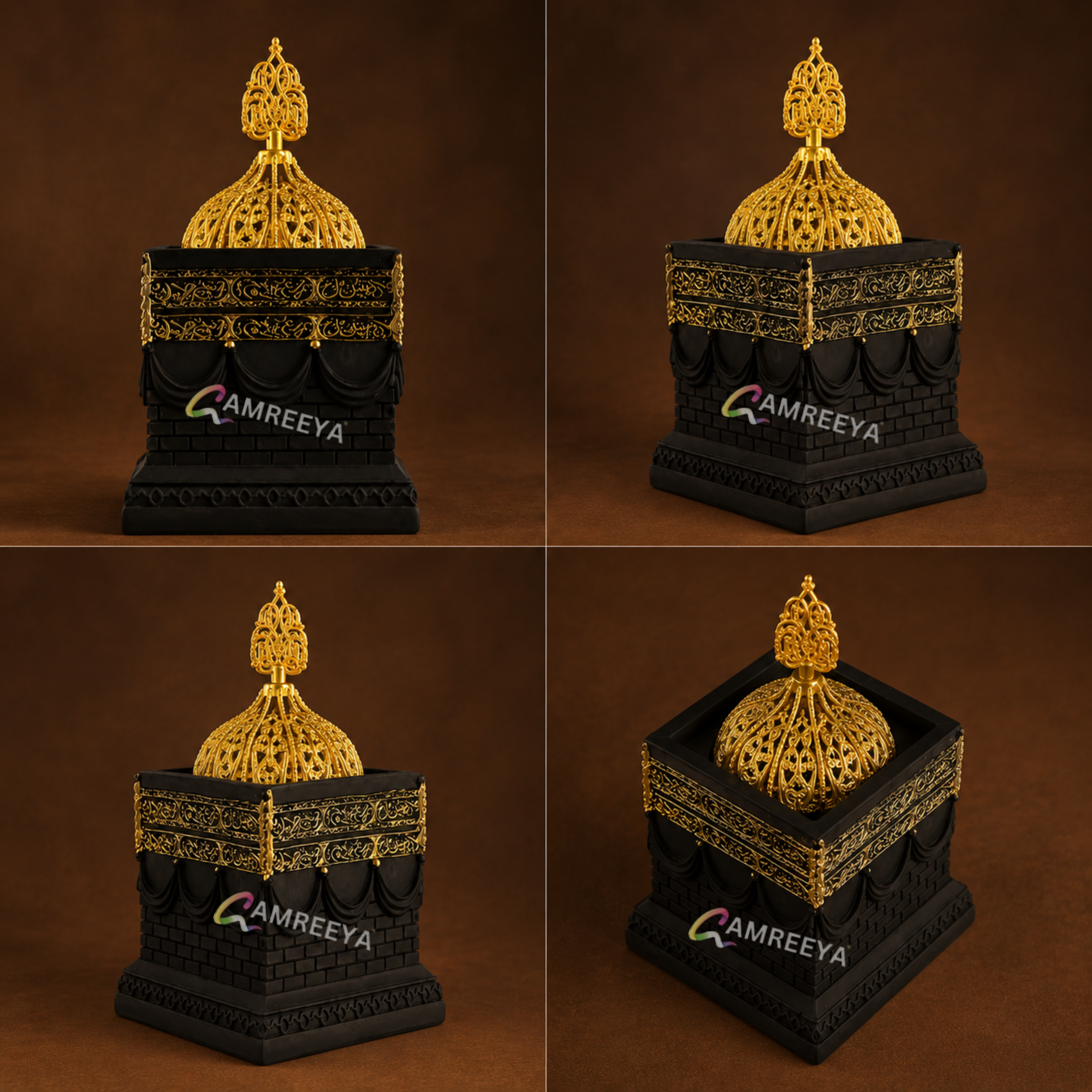 Imported Holy Kaaba Bakhoor Burner – Luxury Kaaba Inspired Arabic Incense Burner | Premium Oud & Bakhoor Burner for Home Décor