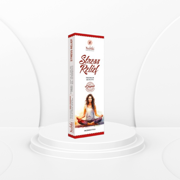 Nabila Stress Relief Fine Fragrance Incense Sticks for Yoga & Meditation - 90 Grm.