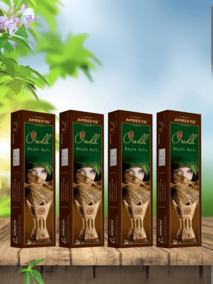 Amreeya Oudh Premium Indian Agarbatti Combo - Pack of 4.