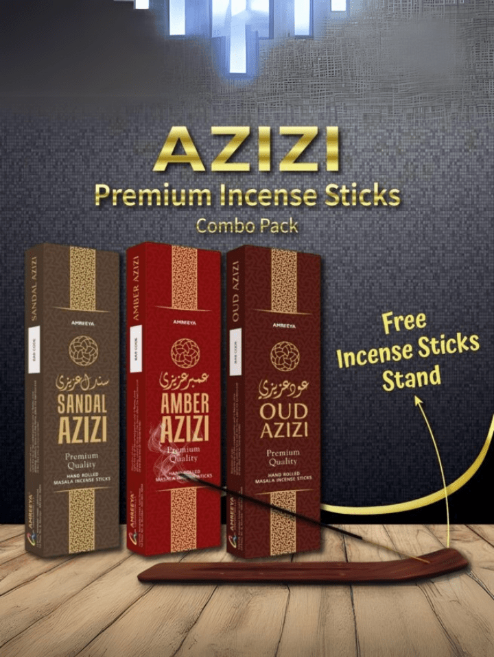 Amreeya Premium Masala Incense Sticks AZIZI Combo - Pack of 3.