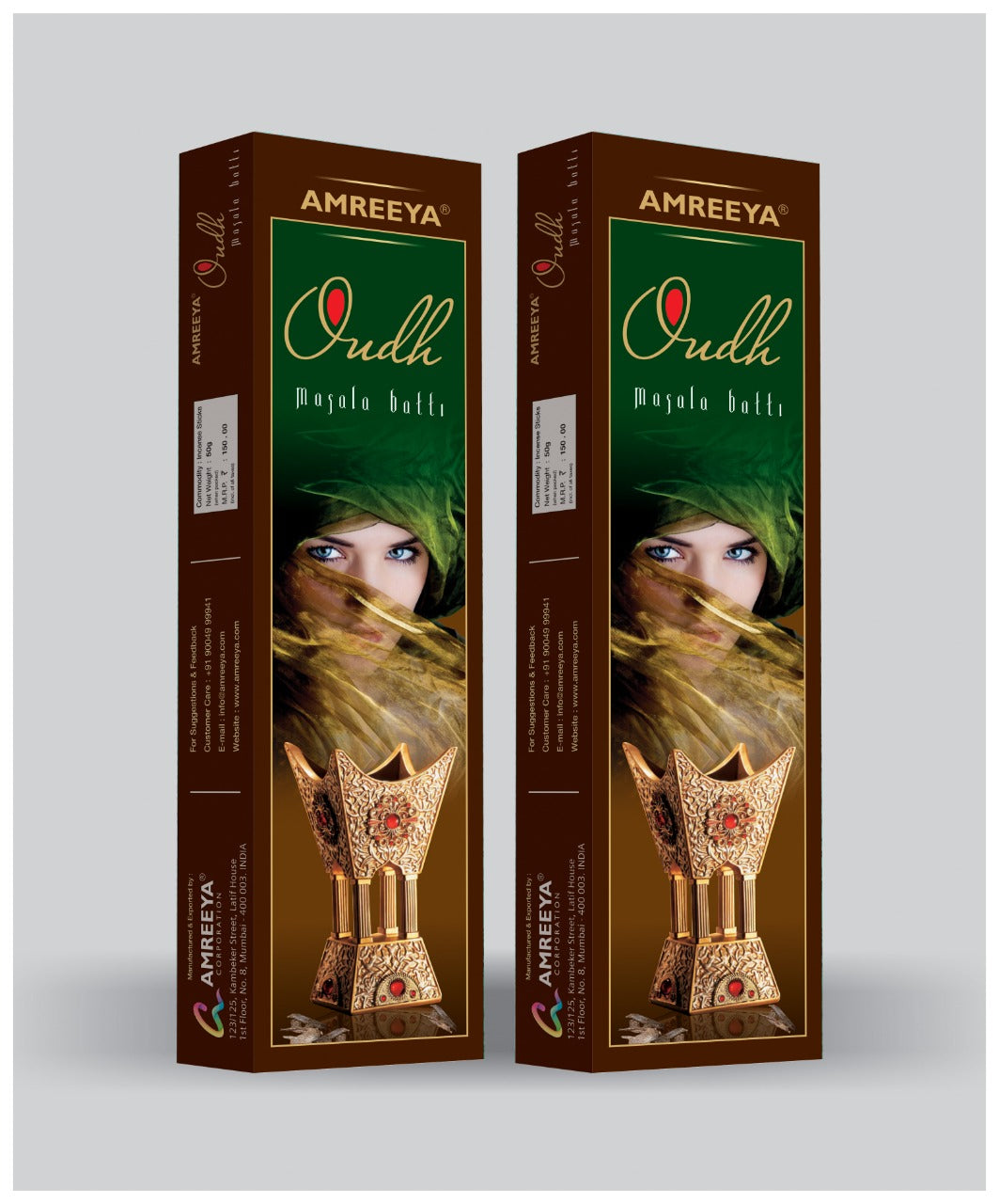 Amreeya Premium Masala Incense Sticks Combo - Pack of 4.