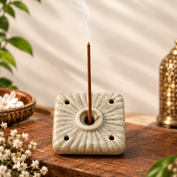 Premium Ceramic Agarbatti Stand | Elegant Incense Holder for Home & Office