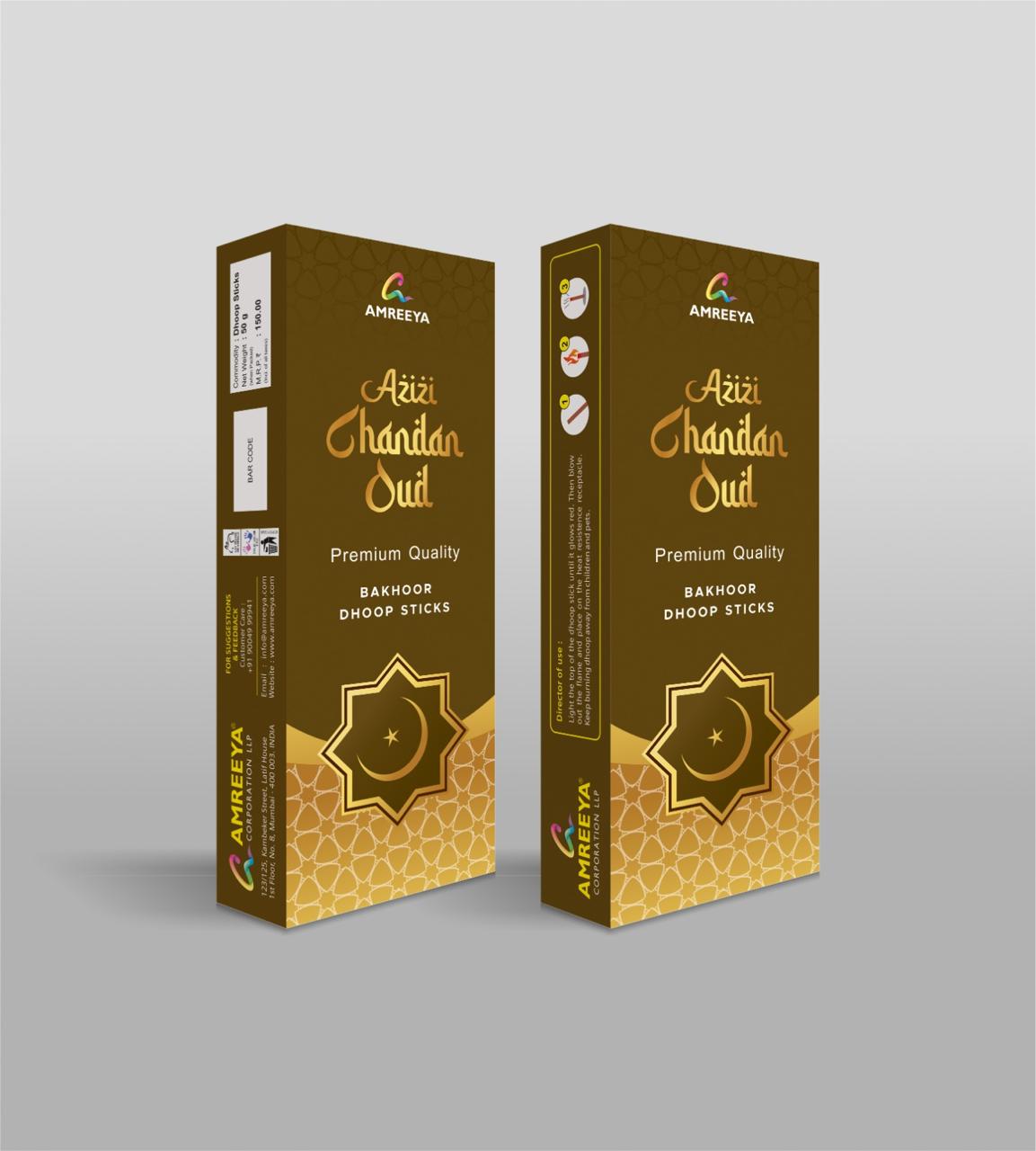 Azizi Chandan Oud Bakhoor Dhoop Sticks.