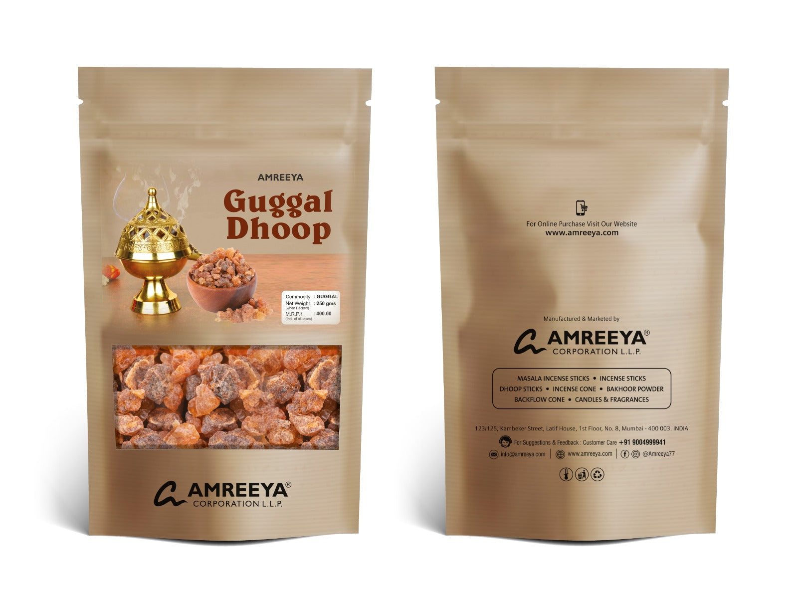 Amreeya Guggal Dhoop 250 gm – Mystical Aromatic Bliss.