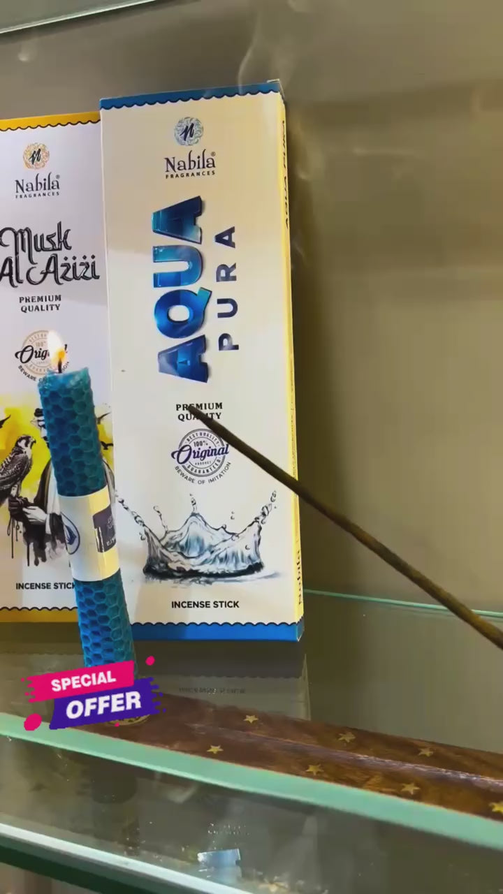 Nabila’s Fine Fragrance Incense Sticks - 2-Month Offer Pack | 244 Sticks + Free Incense Holder